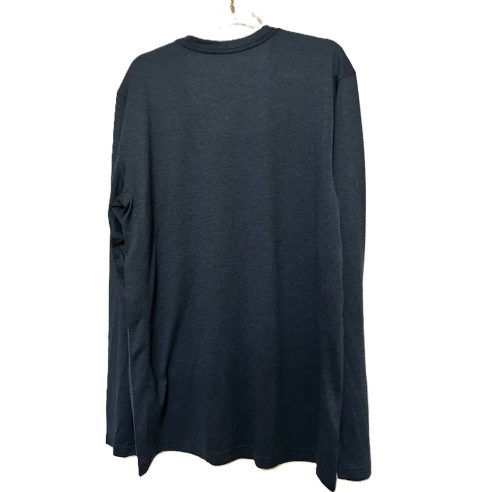 Nike Sportswear Mens Athletic Fit Long Sleeve T-Shirt Navy Blue Medium